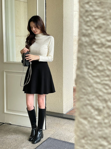 Bellimo Frill Wave Half-Neck Knit